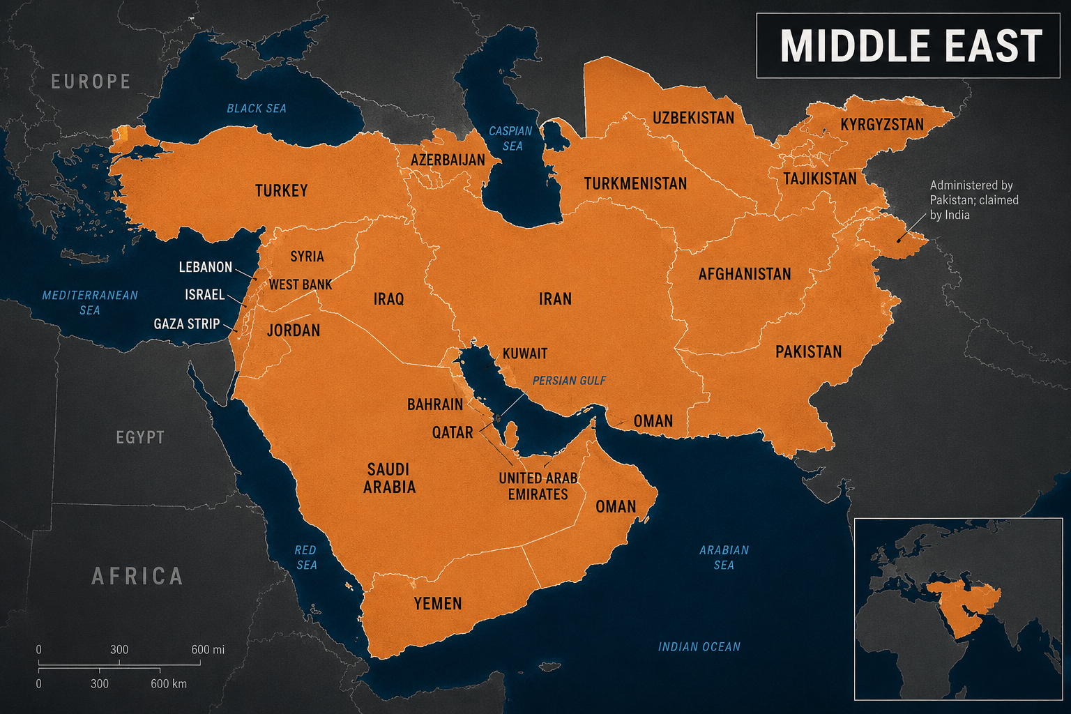 Les 5 lignes de fracture du Moyen-Orient - 2026
